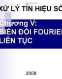 Bài giảng Xử lý tín hiệu số: Chương 5 - ĐH Công nghệ