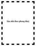 Sàn nhà theo phong thuỷ