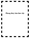 Phong thủy bàn làm việc