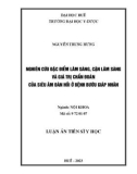 Luận án Tiến sĩ Y học: Nghiên cứu đặc điểm lâm sàng, cận lâm sàng và giá trị chẩn đoán của siêu âm đàn hồi ở bệnh bướu giáp nhân