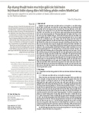 Áp dụng thuật toán ma trận giải các bài toán hệ thanh biến dạng đàn hồi bằng phần mềm MathCad