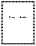 Trang trí nhà tắm