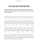 Làm đẹp gian bếp hiện đại