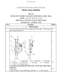 Đáp án đề thi tốt nghiệp cao đẳng nghề khóa 3 (2009-2012) - Nghề: Lắp đặt thiết bị cơ khí - Môn thi: Lý thuyết chuyên môn nghề - Mã đề thi: ĐA-LĐTBCK-LT28