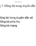 Bài giảng Truyền dẫn số: Chương 7 - Vũ Thị Thúy Hà