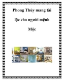 Phong Thủy mang tài lộc cho người mệnh Mộc