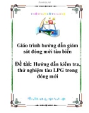 Hướng dẫn giám sát đóng mới tàu biển - NB06: Hướng dẫn kiểm tra thử nghiệm tàu LPG trong đóng mới