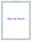 Tiếng bíp đúng lúc