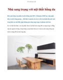 Nhà sang trọng với nội thất bằng da