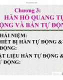 Hàn hồ quang tự động và bán tự động