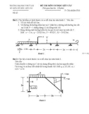 Đề thi môn cơ học kết cấu 1 - Trường đại học Thủy Lợi - Đề số 49