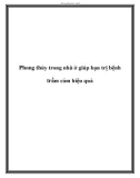 Phong thủy trong nhà ở giúp bạn trị bệnh trầm cảm hiệu quả