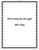 10 lời khuyên cho ngôi nhà rộng