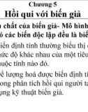 Chương 5: Hồi qui với biến giả