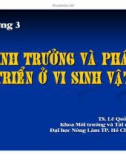 Bài giảng Vi sinh vật môi trường (TS. Lê Quốc Tuấn) - Chương 3