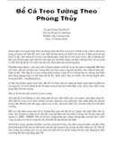 Bể Cá Treo Tường Theo Phong Thủy