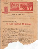 Toán học và tuổi trẻ Số 129 (1/1983)