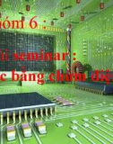 Đề tài seminar : Khắc bằng chùm điện tử