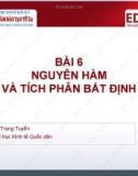 Bài giảng Toán cao cấp cho các nhà kinh tế 2: Bài 6 - ThS. Đoàn Trọng Tuyến