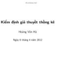 Bài toán kiểm định giả thuyết thống kê