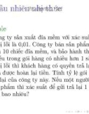 Xác Suất Thống Kê (phần 14)