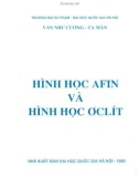 Giáo trình Hình học Afin và Hình học Ơclít: Phần 1