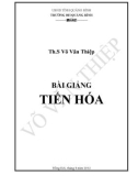 Bài giảng Tiến hoá - Th.S Võ Văn Thiệp