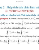 Chương 2 : Phép tính tích phân hàm một biến