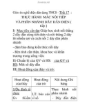 Giáo án nghề điện dân dụng THCS - Tiết 17 : THỰC HÀNH MẮC NỐI TIẾP VÀ PHÂN NHÁNH DÂY DẪN ĐIỆN ( tiếp )