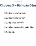 Bài giảng Chương 3: Bài toán đếm