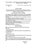 Quyết định số 99/2000/QĐ-BTC