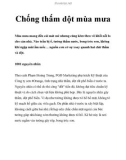 Chống thấm dột mùa mưa