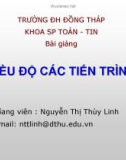 Bài giảng Điều độ các tiến trình - ThS. Nguyễn Thị Thùy Linh