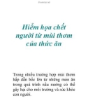 Hiểm họa chết người từ mùi thơm của thức ăn