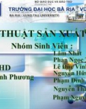 Kỹ thuật sản xuất Amoniac