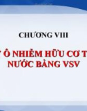 XỬ LÝ Ô NHIỄM HỮU CƠ TRONG NƯỚC BẰNG VSV