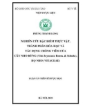 Luận án Tiến sĩ Dược học: Nghiên cứu đặc điểm thực vật, thành phần hóa học và tác dụng chống viêm của cây nho rừng (Vitis heyneana Roem. & Schult.), họ nho (Vitaceae)