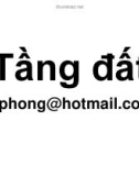 Bài giảng Thổ nhưỡng: Chương Tầng đất - Võ Thanh Phong