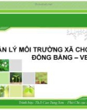 Bài giảng Bài 4: Quản lý môi trường xã cho vùng đồng bằng – ven biển