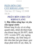 PHÂN BÓN CHO CÂY KHOAI LANG