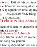 Vật lý đại cương - Quang học lượng tử phần 2