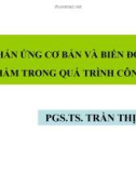 Các phản ứng cơ bản và biến đổi của thực phẩm trong các quá trình công nghệ