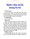 Bệnh viêm tuyến mang ba ba