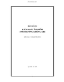 BÀI GIẢNG KIỂM SOÁT Ô NHIỄM MÔI TRƯỜNG KHÔNG KHÍ part 1