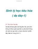 Sinh lý học tiêu hóa ( dạ dày-1)