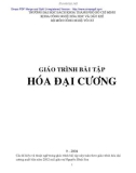 Giáo trình bài tập hóa đại cương (Phần 1)