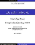 Bài giảng Xác suất thống kê: Biến cố và xác suất - Nguyễn Ngọc Phụng