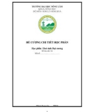 Đề cương chi tiết học phần: Hoá sinh đại cương