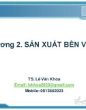 Chương 2. SẢN XUẤT BỀN VỮNG