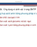 Bài giảng Công nghệ sinh học thực phẩm: Chương 3(2) - ThS. Phạm Hồng Hiếu